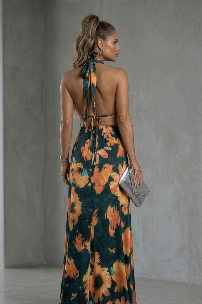Vestido Largo Leticia estampado