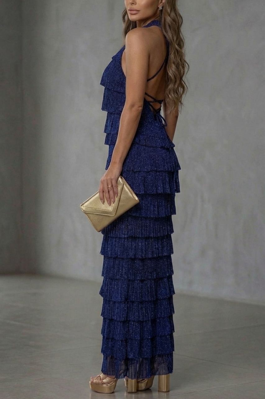 Vestido Largo Ofelia Azul