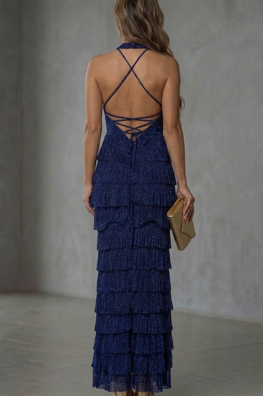 Vestido Largo Ofelia Azul