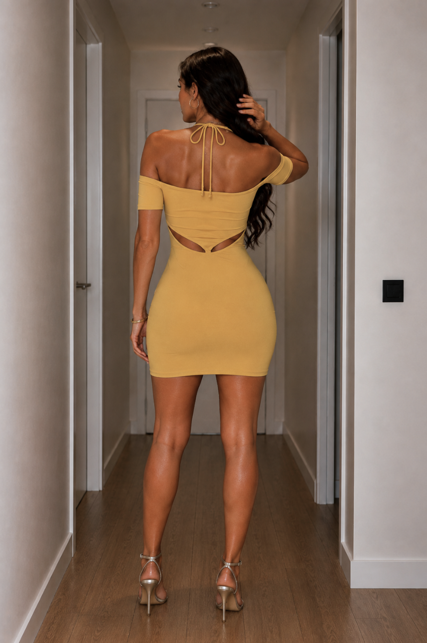 Vestido Ada Mostaza