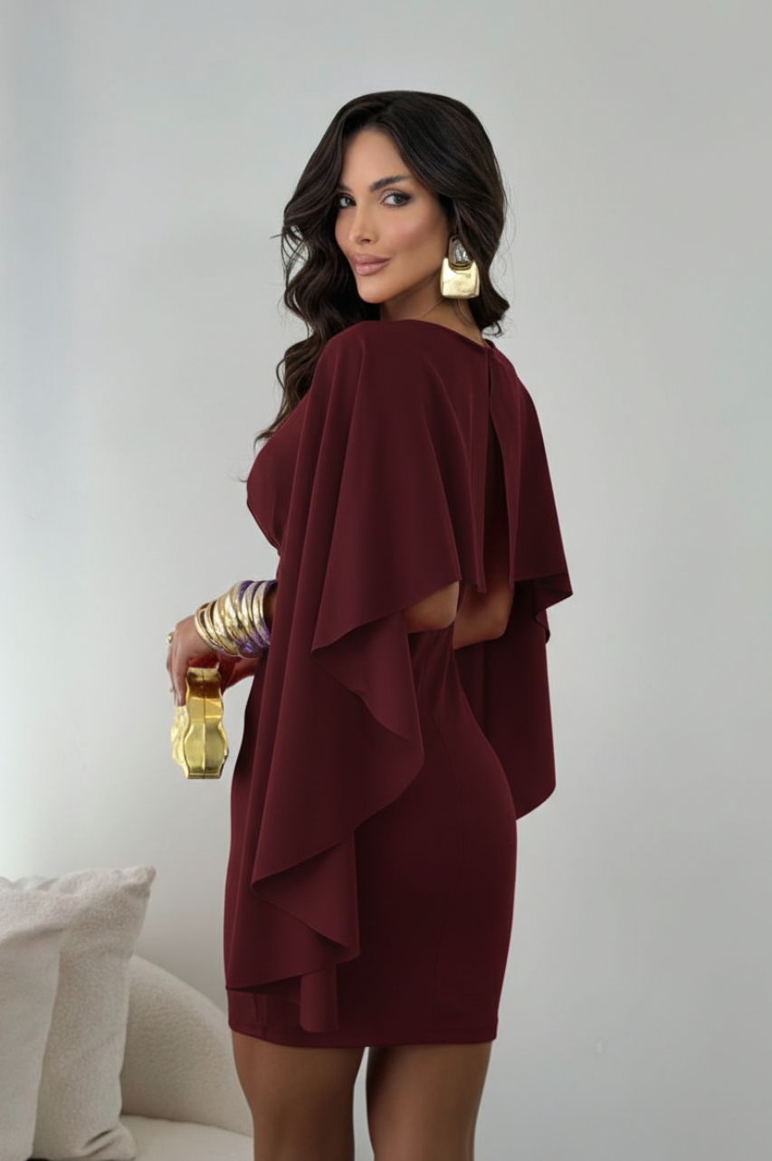 Vestido Corto Patricia Vino