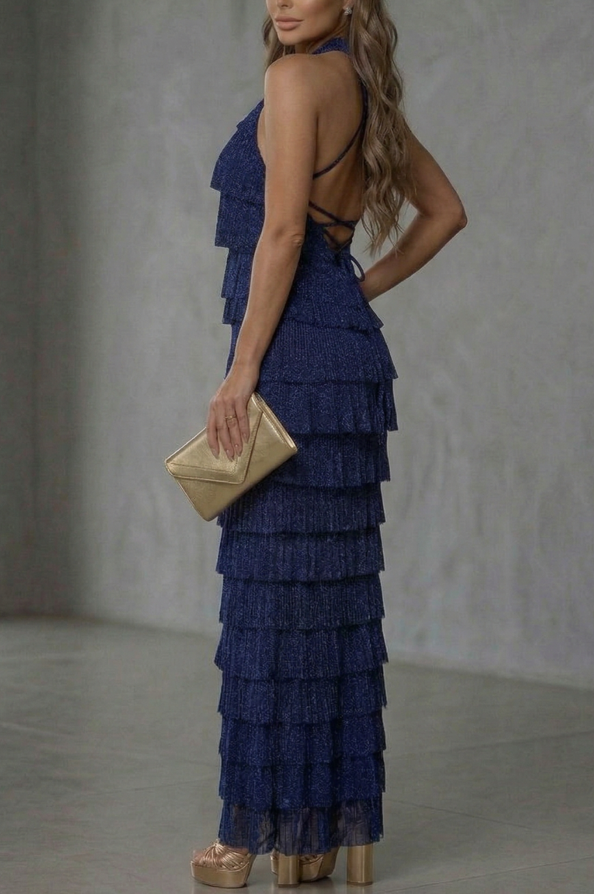 Vestido Largo Ofelia Azul