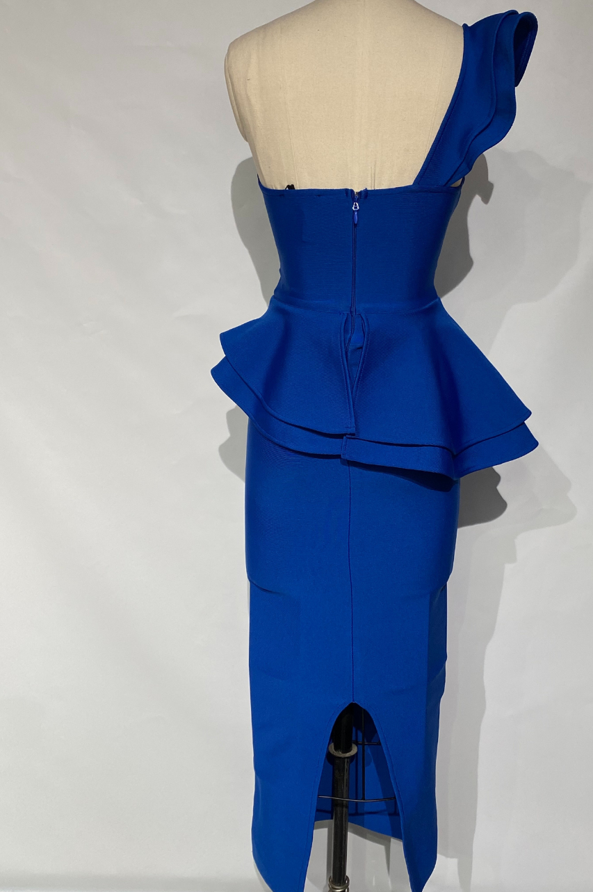 Vestido Bandage Safira Azul