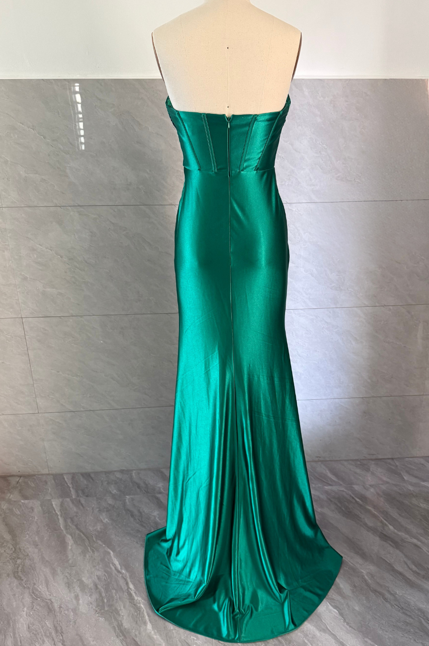 Alina Vestido Largo Verde