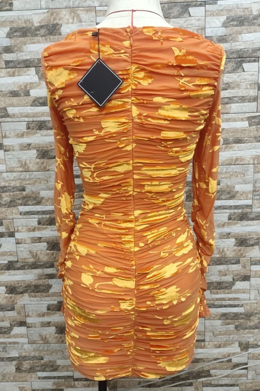 Vestido Corto Gemma Naranja