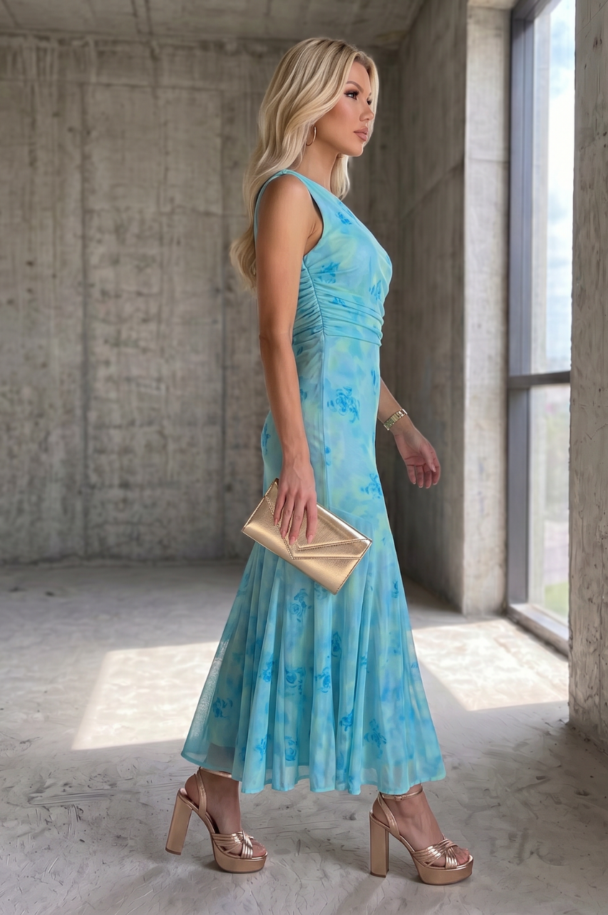Vestido Marla de Tul Azul
