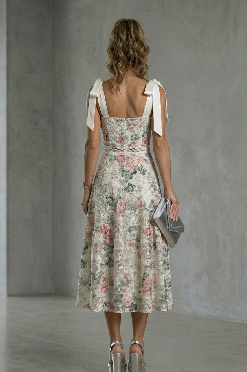 Vestido Midi Celina Estampado