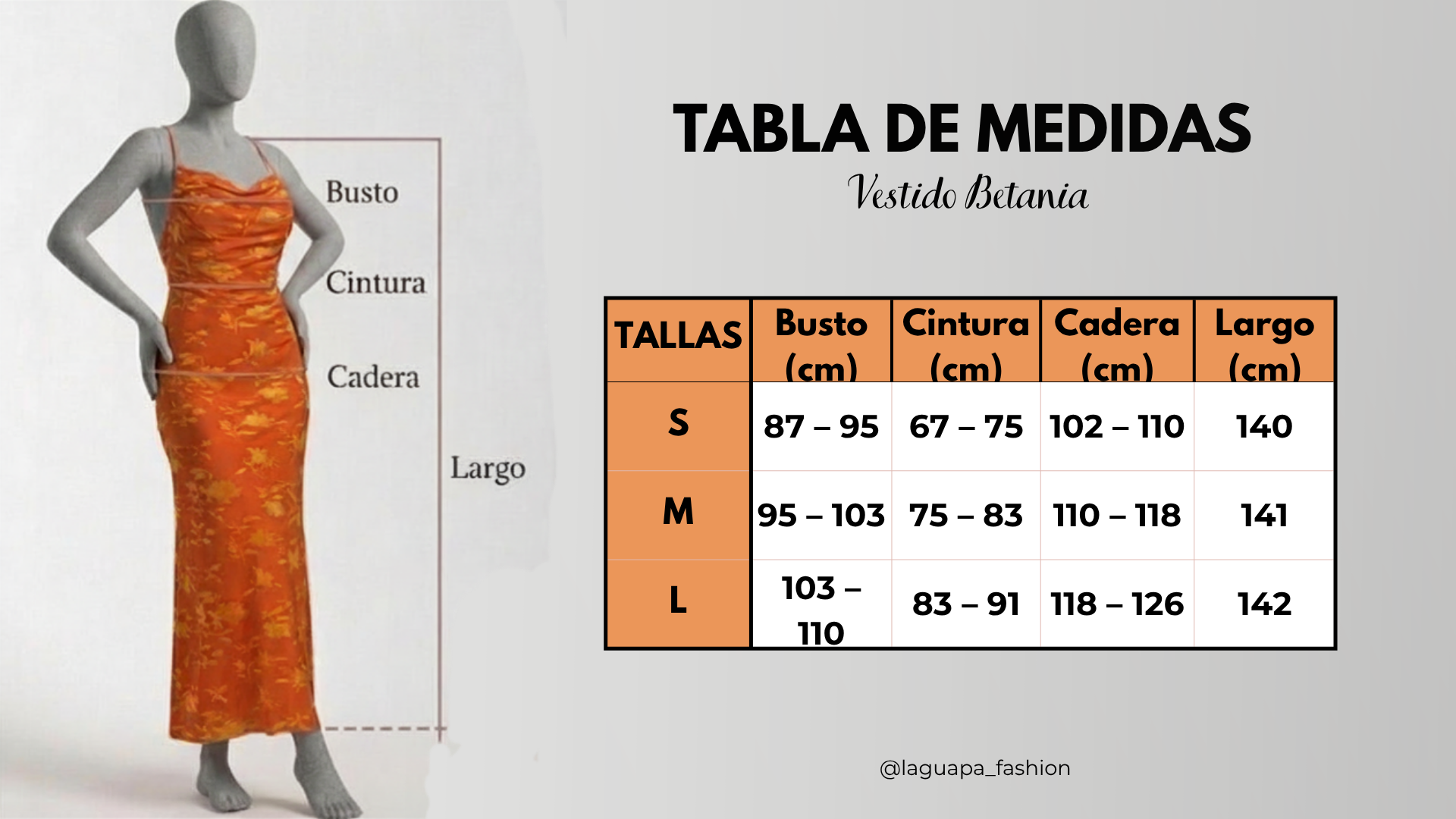 Vestido Largo Betania Naranja