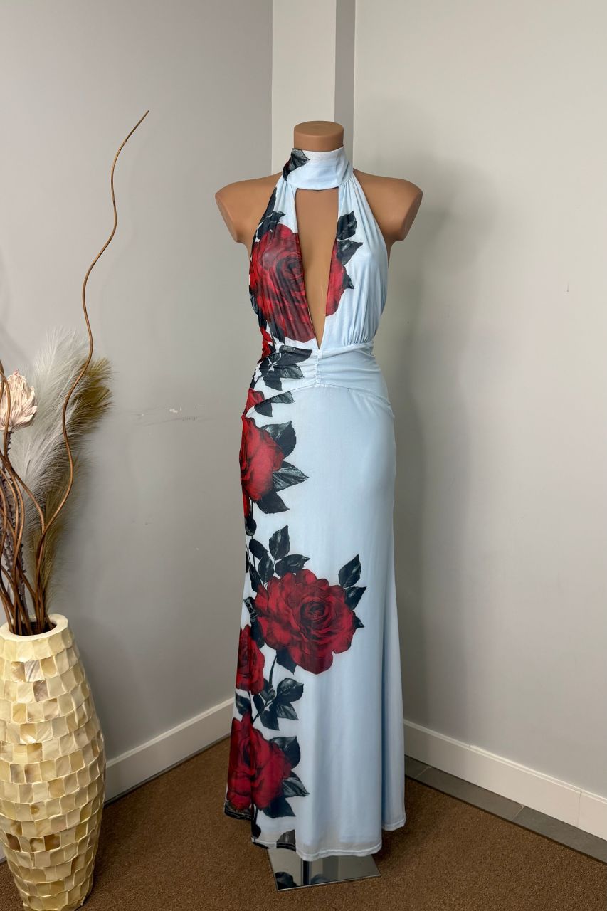 Vestido Largo Amaia Estampado