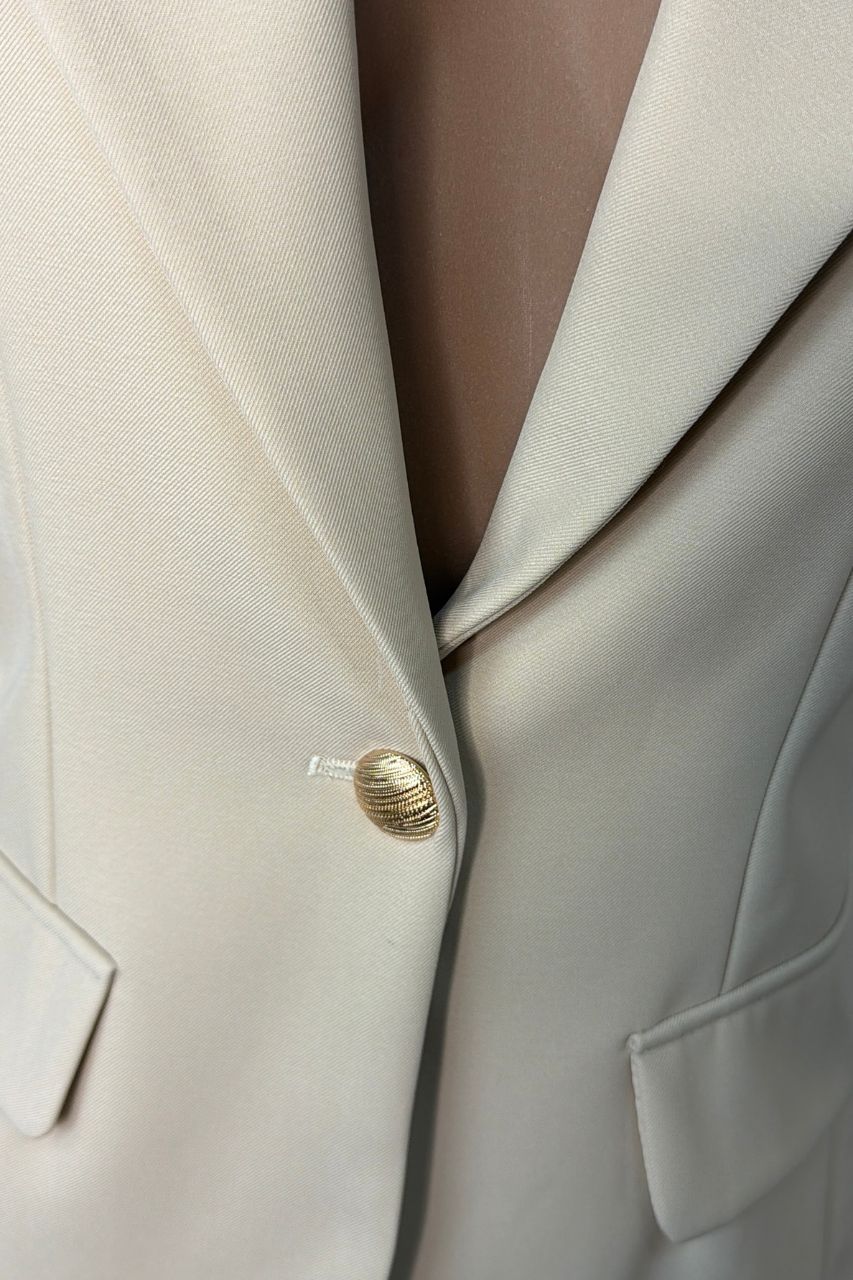 Conjunto Chaleco y Falda Margot Beige