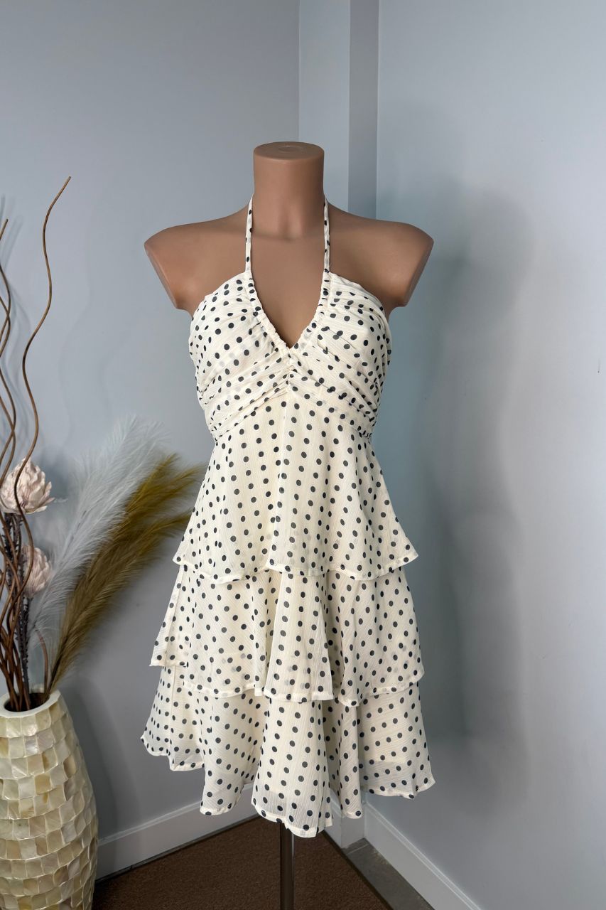 Vestido Corto Beatriz Crema