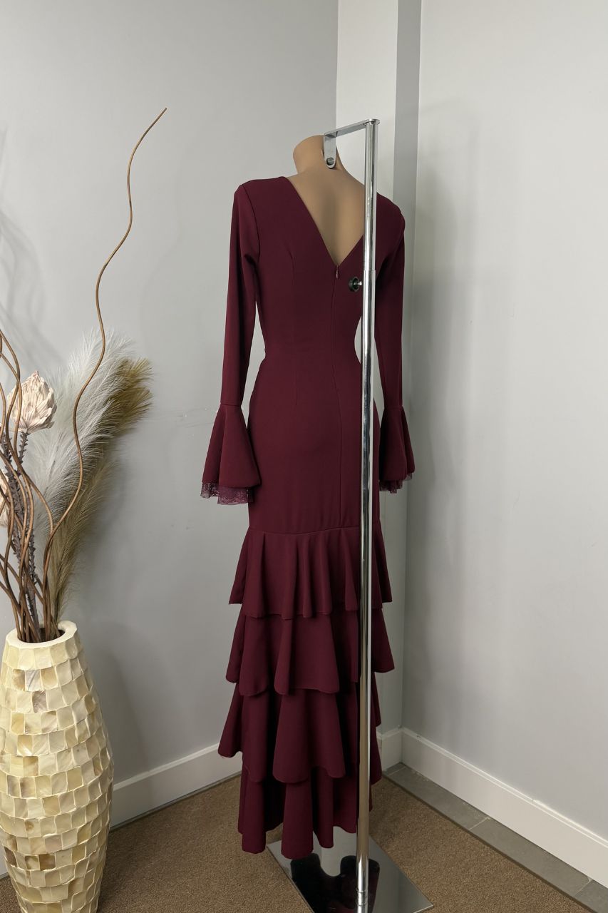 Traje Flamenca Teresa Vino