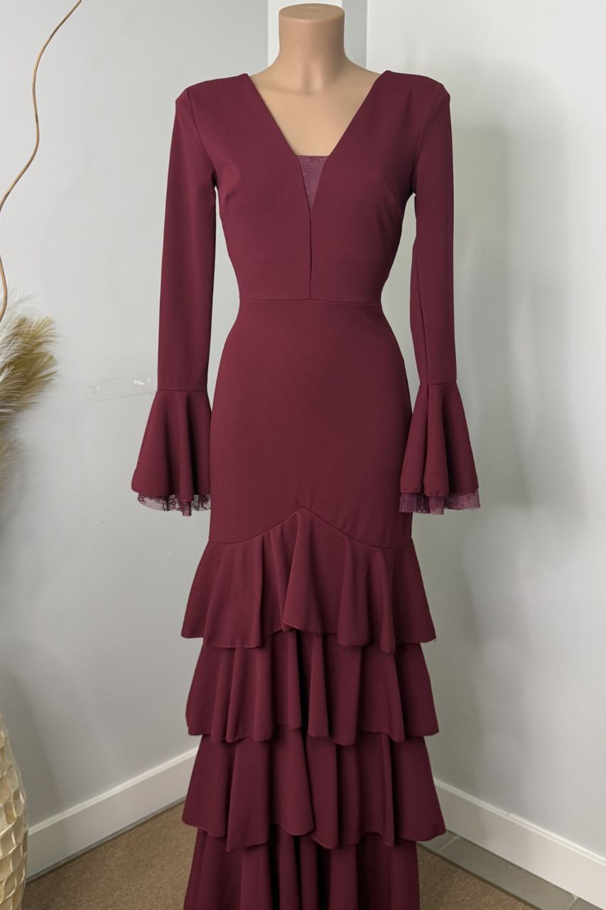 Traje Flamenca Teresa Vino