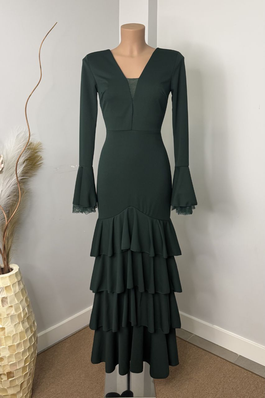 Traje Flamenca Teresa Verde
