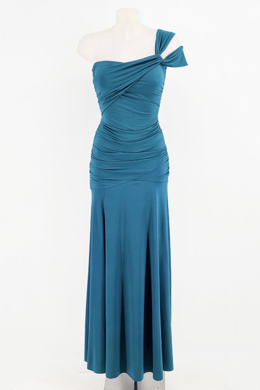 Vestido Mel Largo Petróleo