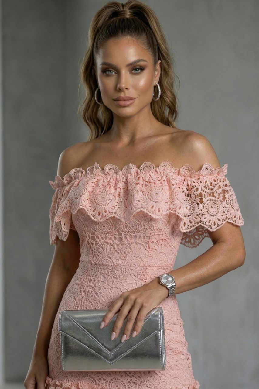 Vestido Corto Fernanda Rosa