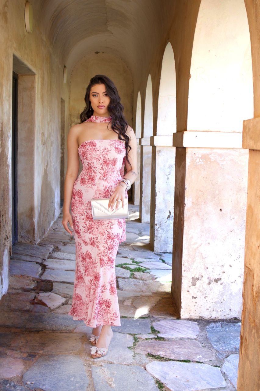 Vestido Largo Vanessa Estampado