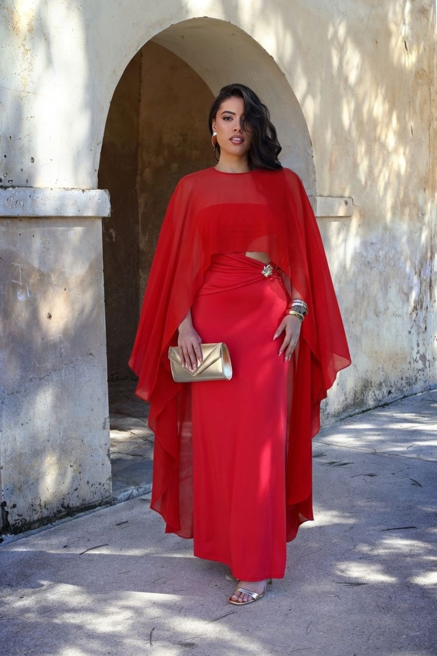 Capa Maxi Ximena Roja