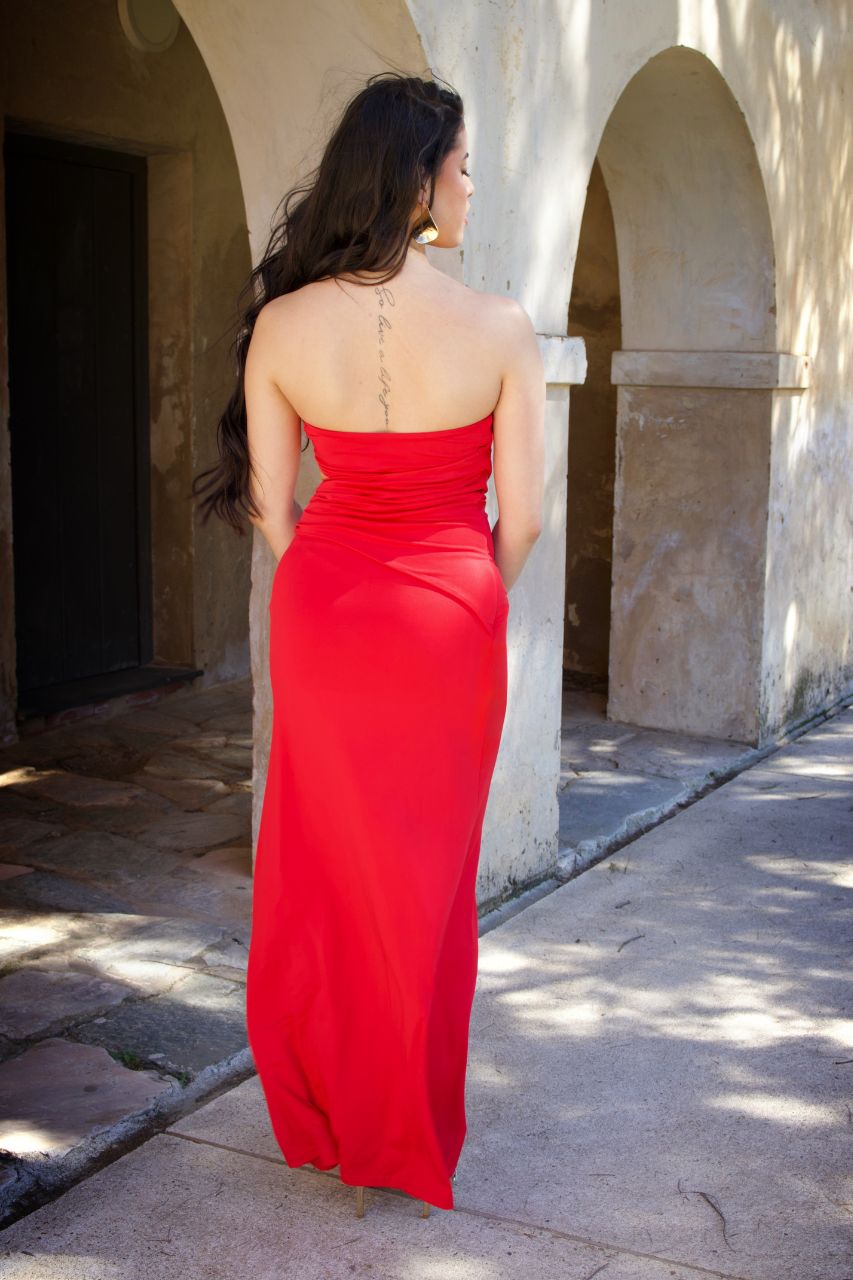 Vestido Largo Sonia Rojo