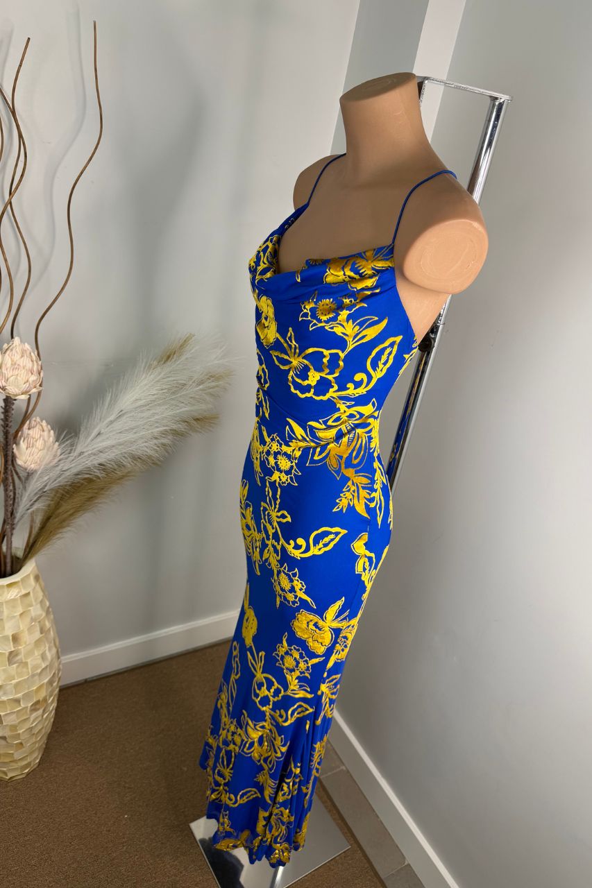 Vestido Largo Betania Azul