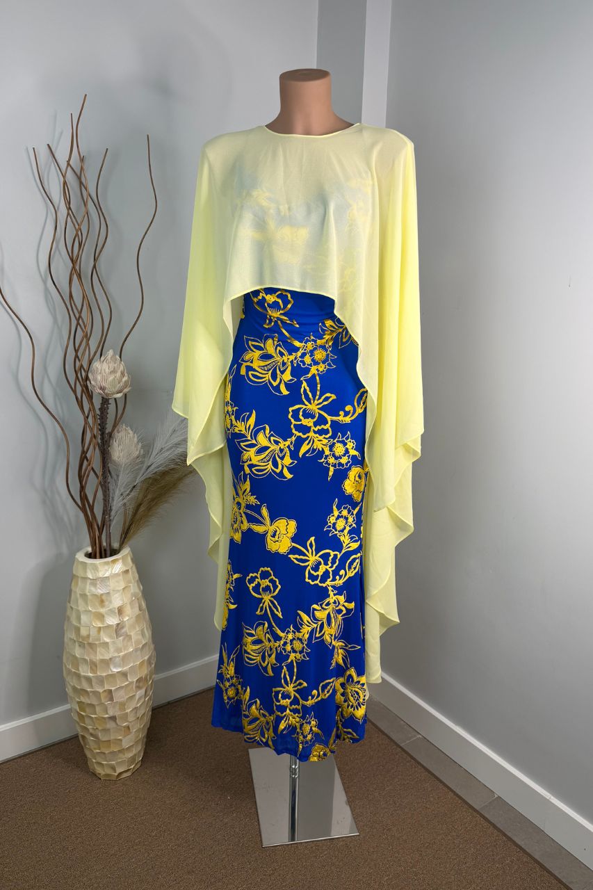 Vestido Largo Betania Azul