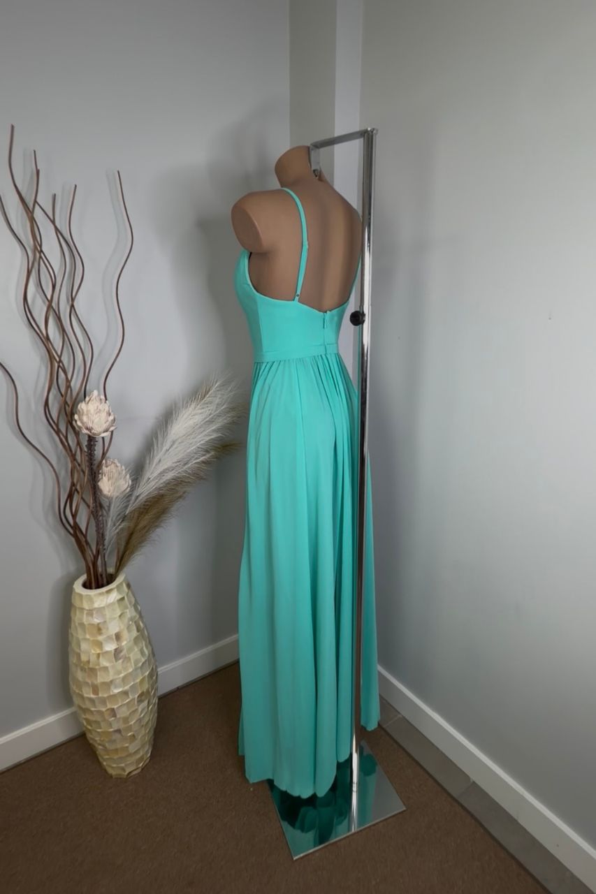 Vestido Largo Carolina turquesa