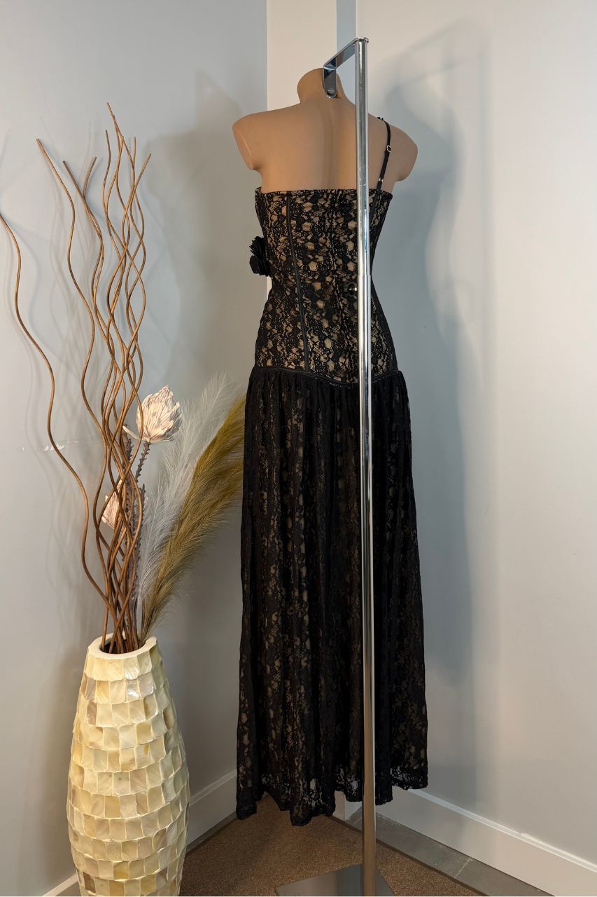 Tabitha Vestido Largo Negro