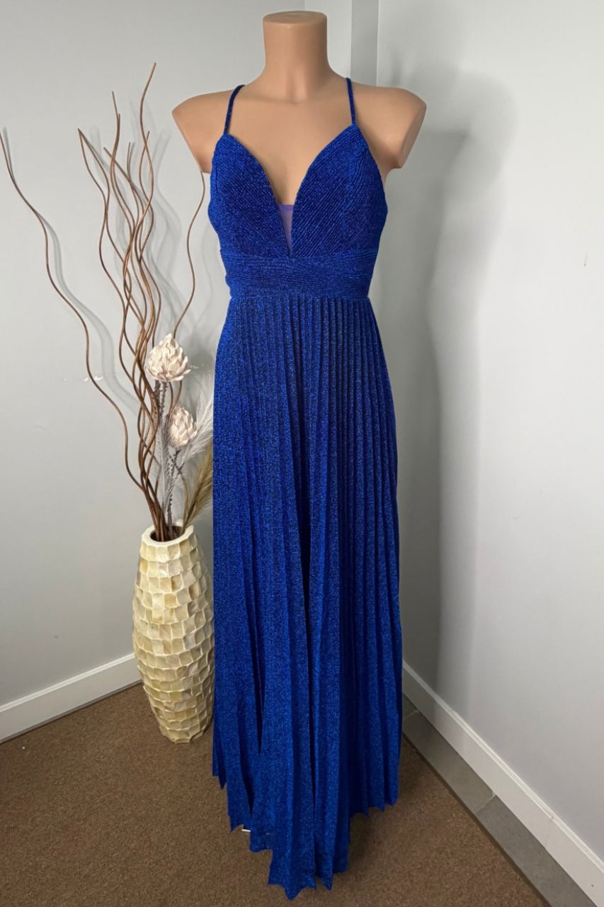 Mórela Vestido Largo Azul Roya