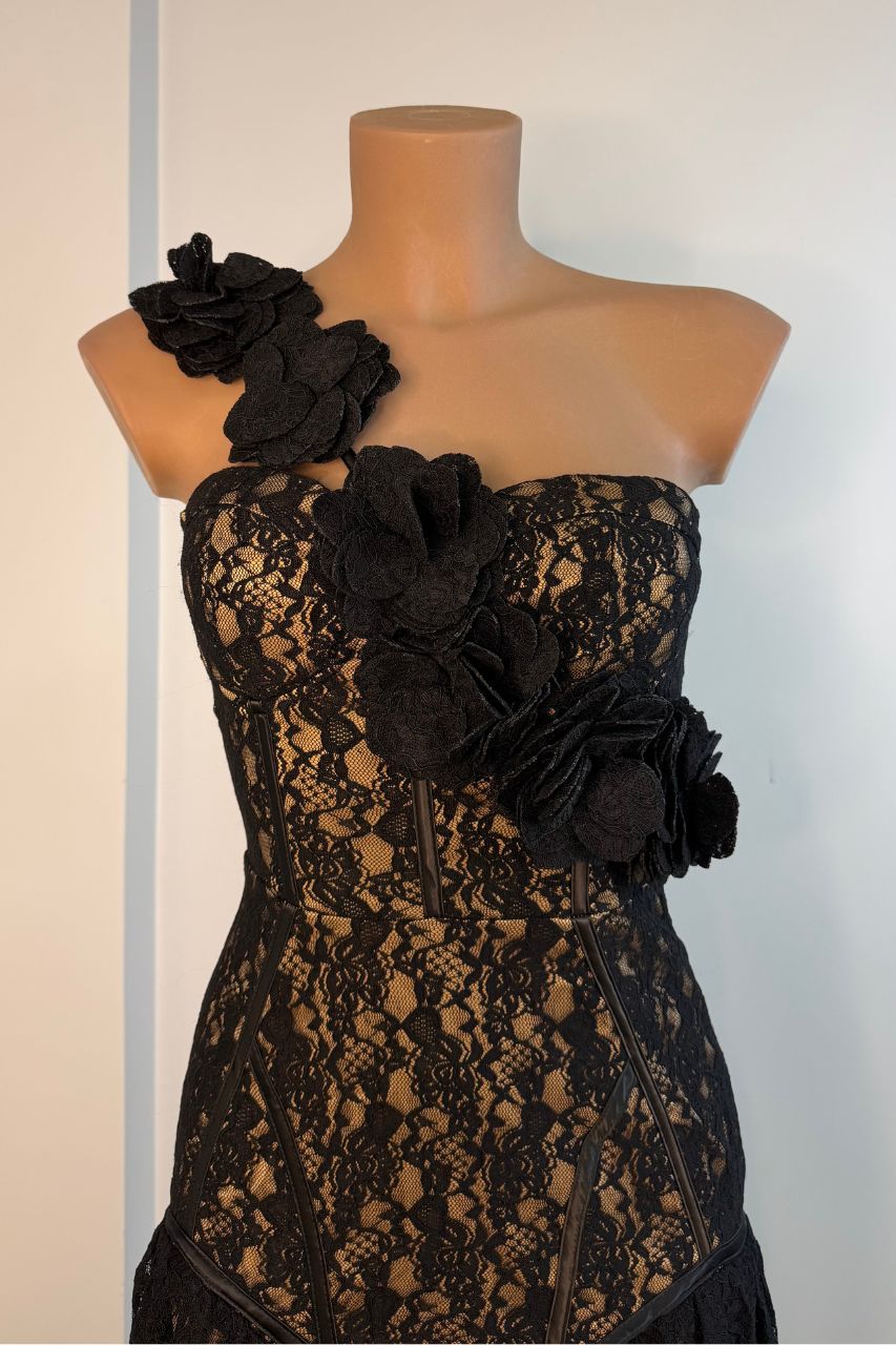Tabitha Vestido Largo Negro