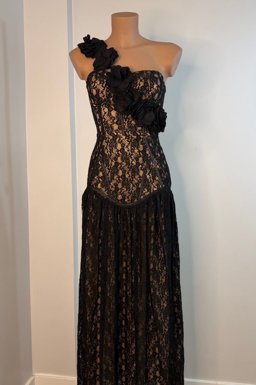Tabitha Vestido Largo Negro