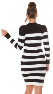 Vestido Brigitte  Punto de Rayas