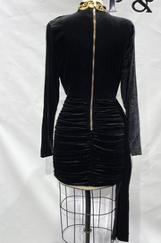 Vestido Carmelia de Terciopelo Negro