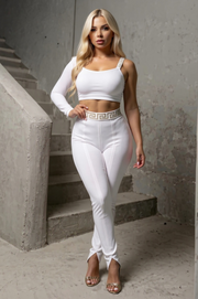 Cojunto Zania Bandage de Top y Pantalón largo