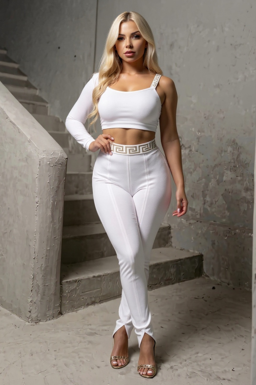Cojunto Zania Bandage de Top y Pantalón largo