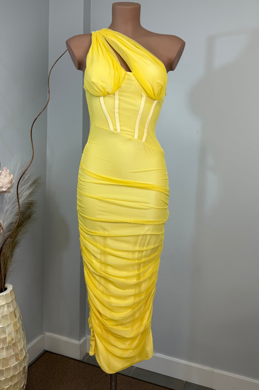 Vestido Midi Filipa Amarillo