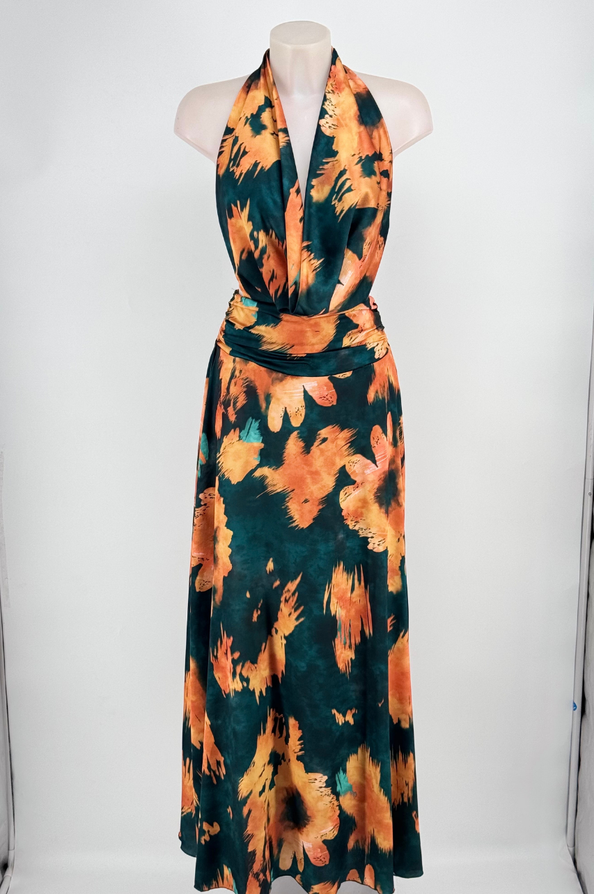 Vestido Largo Leticia estampado