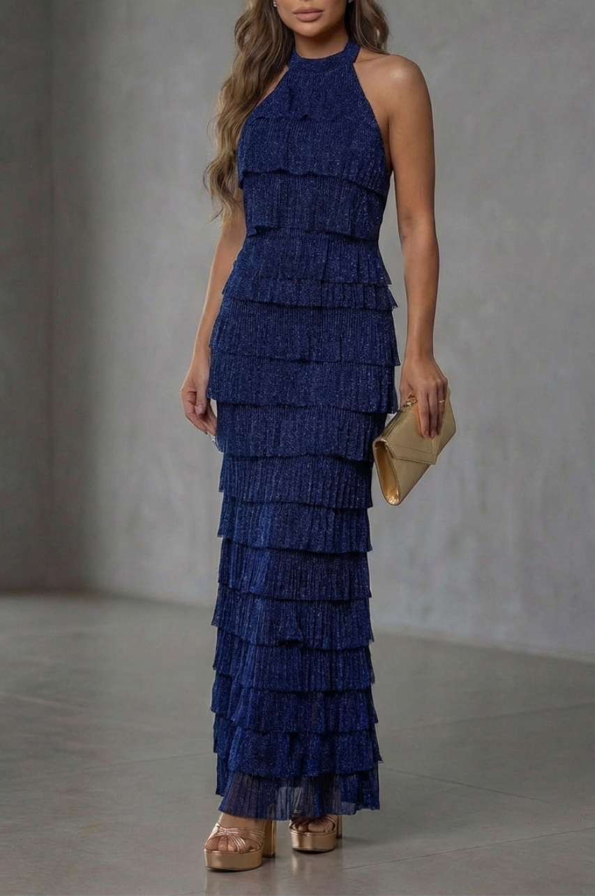 Vestido Largo Ofelia Azul