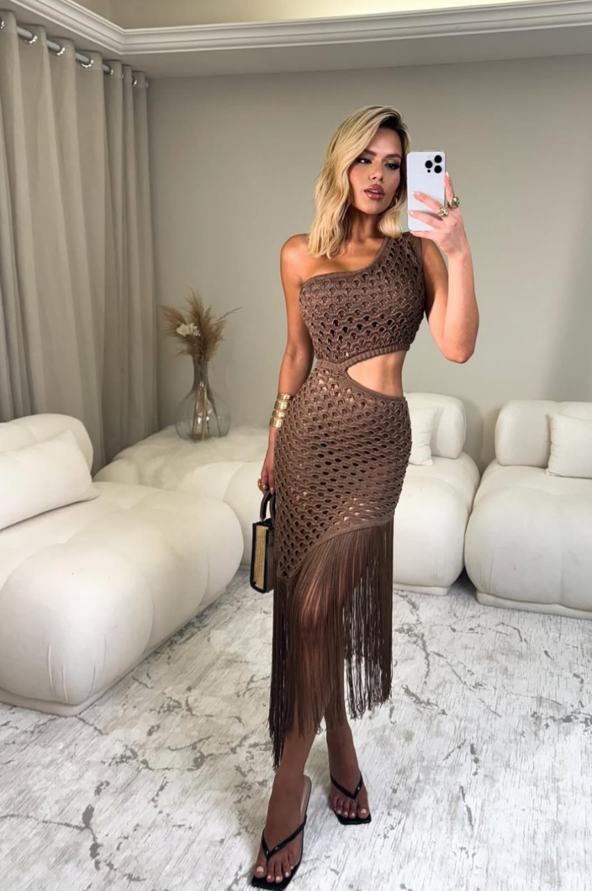 Vestido Largo Isis Chocolate