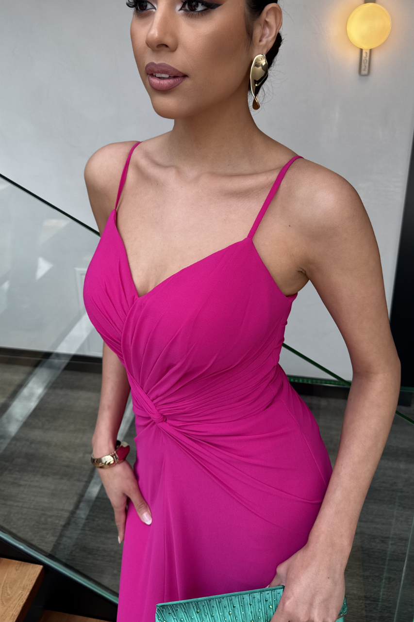Vestido Largo Liara Fucsia