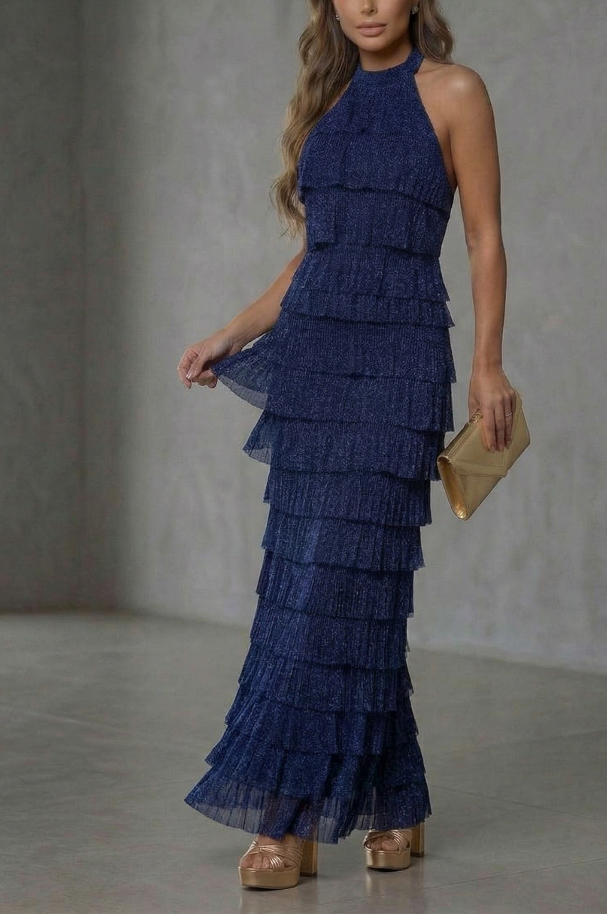 Vestido Largo Ofelia Azul