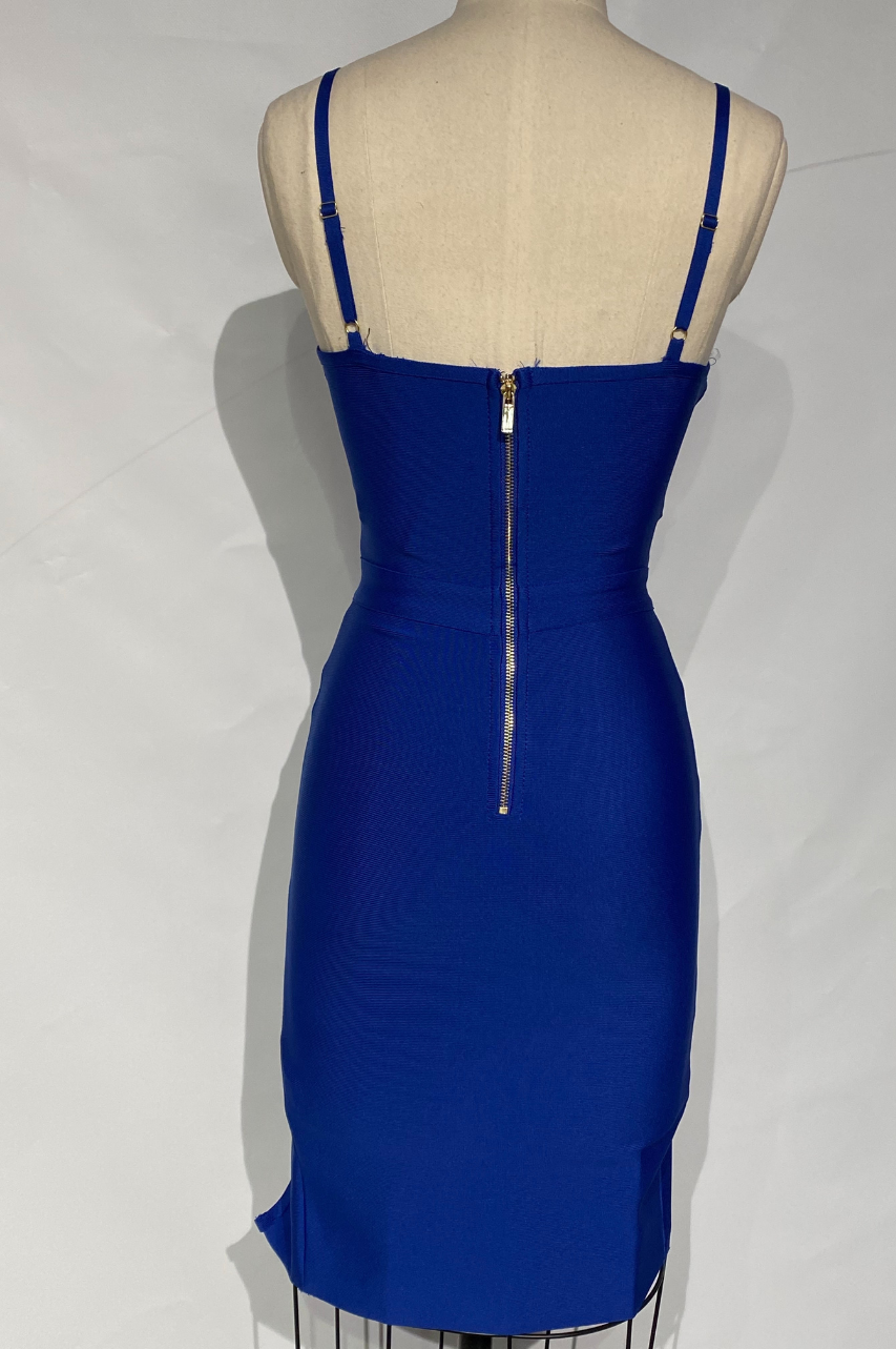 Vestido Bandage Joyce Azul Royal