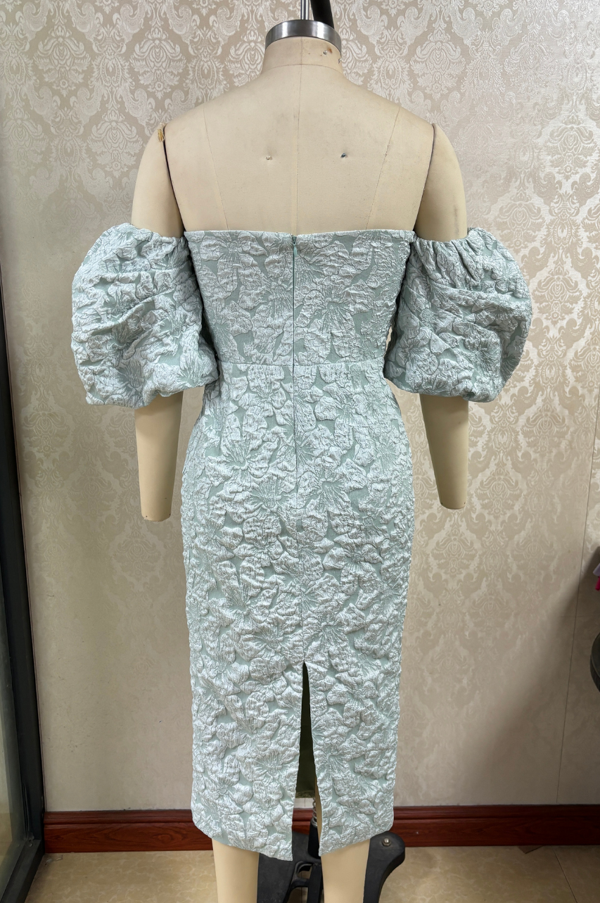 Vestido Midi Caetana Verde Menta