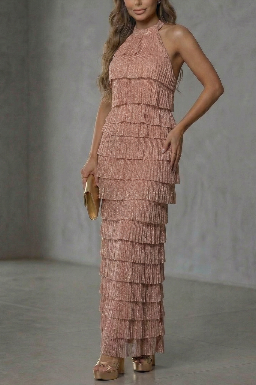 Vestido Largo Ofelia Rosado