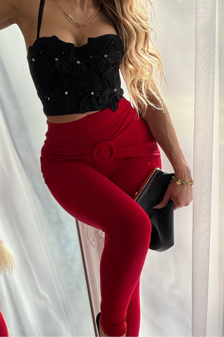 Pantalón Reductor Betania Rojo