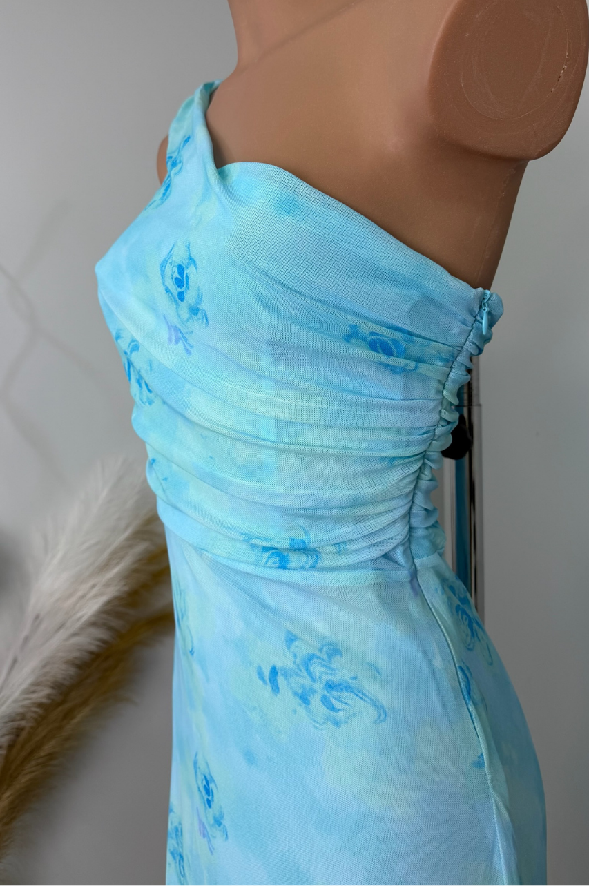Vestido Marla de Tul Azul
