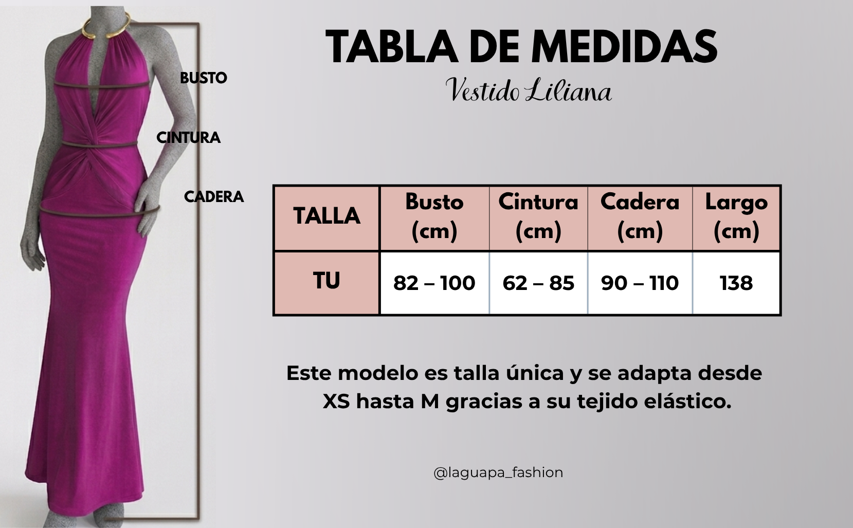 Vestido Largo Liliana Buganvilla