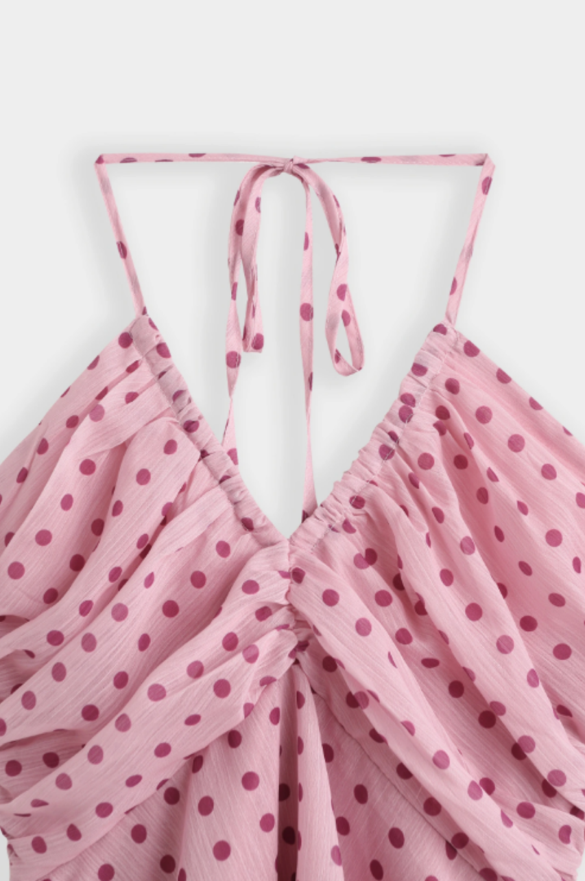 Vestido Corto Beatriz Rosa
