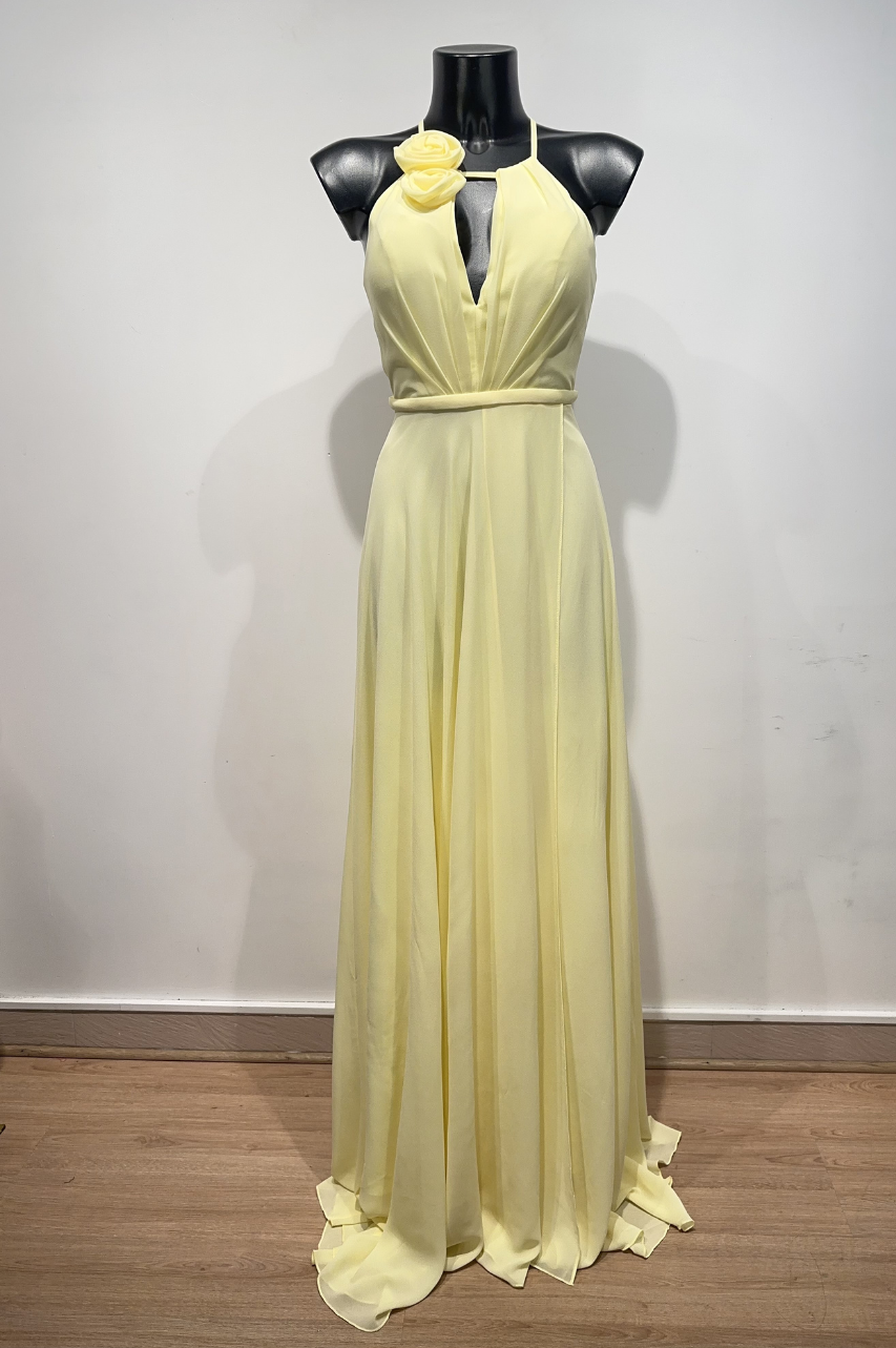 Vestido Largo Claudia Amarillo