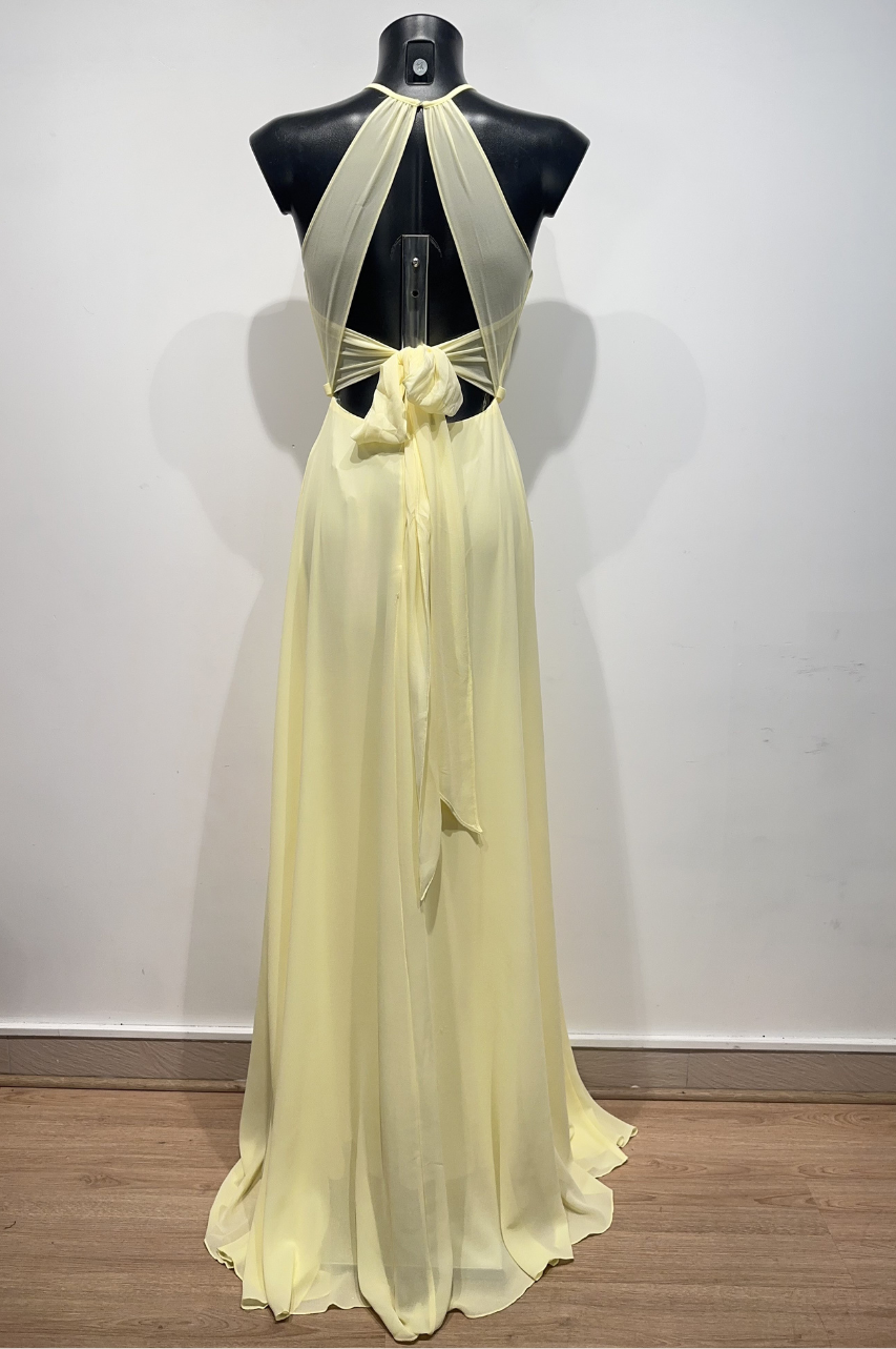 Vestido Largo Claudia Amarillo