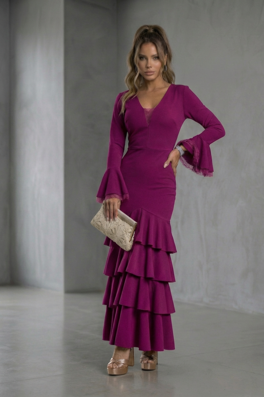 Traje Flamenca Teresa Buganvilla